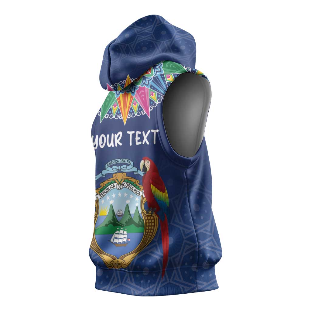 Pura Vida Costa Rica Personalized Sleeveless Hoodie Oxcart Ornate Inspired - African Pride