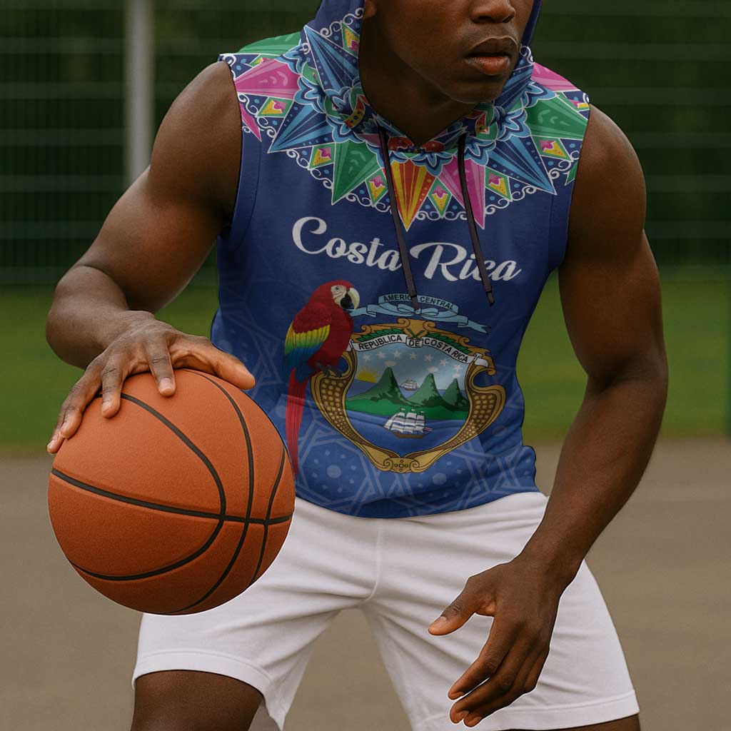 Pura Vida Costa Rica Personalized Sleeveless Hoodie Oxcart Ornate Inspired - African Pride