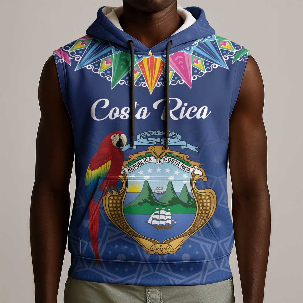 Pura Vida Costa Rica Personalized Sleeveless Hoodie Oxcart Ornate Inspired - African Pride