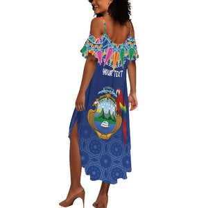 Pura Vida Costa Rica Personalized Summer Maxi Dress Oxcart Ornate Inspired - African Pride