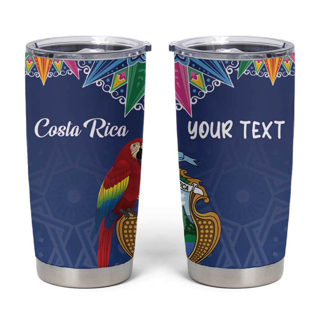 Pura Vida Costa Rica Personalized Tumbler Cup Oxcart Ornate Inspired - African Pride