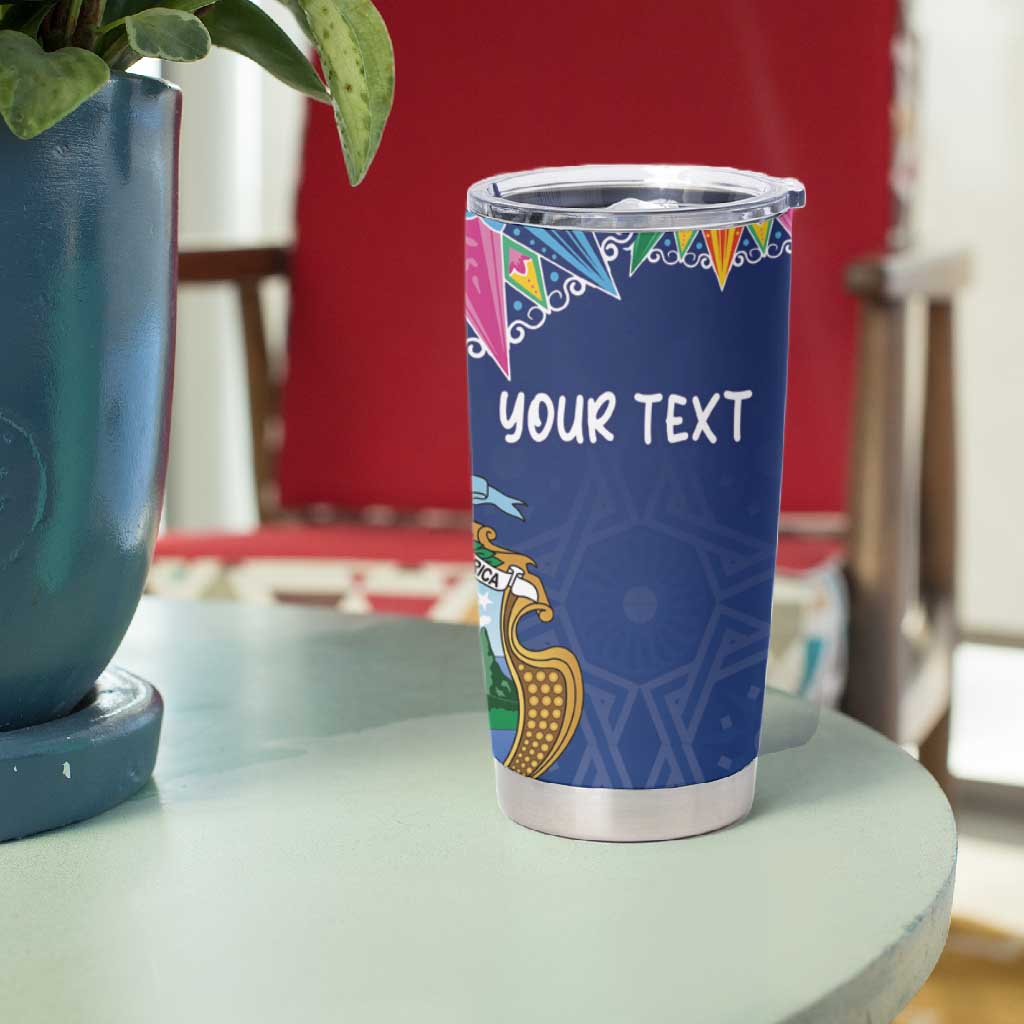 Pura Vida Costa Rica Personalized Tumbler Cup Oxcart Ornate Inspired - African Pride
