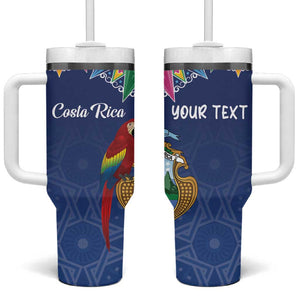 Pura Vida Costa Rica Personalized Tumbler With Handle Oxcart Ornate Inspired - African Pride