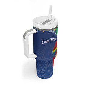 Pura Vida Costa Rica Personalized Tumbler With Handle Oxcart Ornate Inspired - African Pride