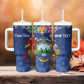 Pura Vida Costa Rica Personalized Tumbler With Handle Oxcart Ornate Inspired - African Pride