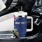 Pura Vida Costa Rica Personalized Tumbler With Handle Oxcart Ornate Inspired - African Pride