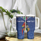Pura Vida Costa Rica Personalized Tumbler With Handle Oxcart Ornate Inspired - African Pride