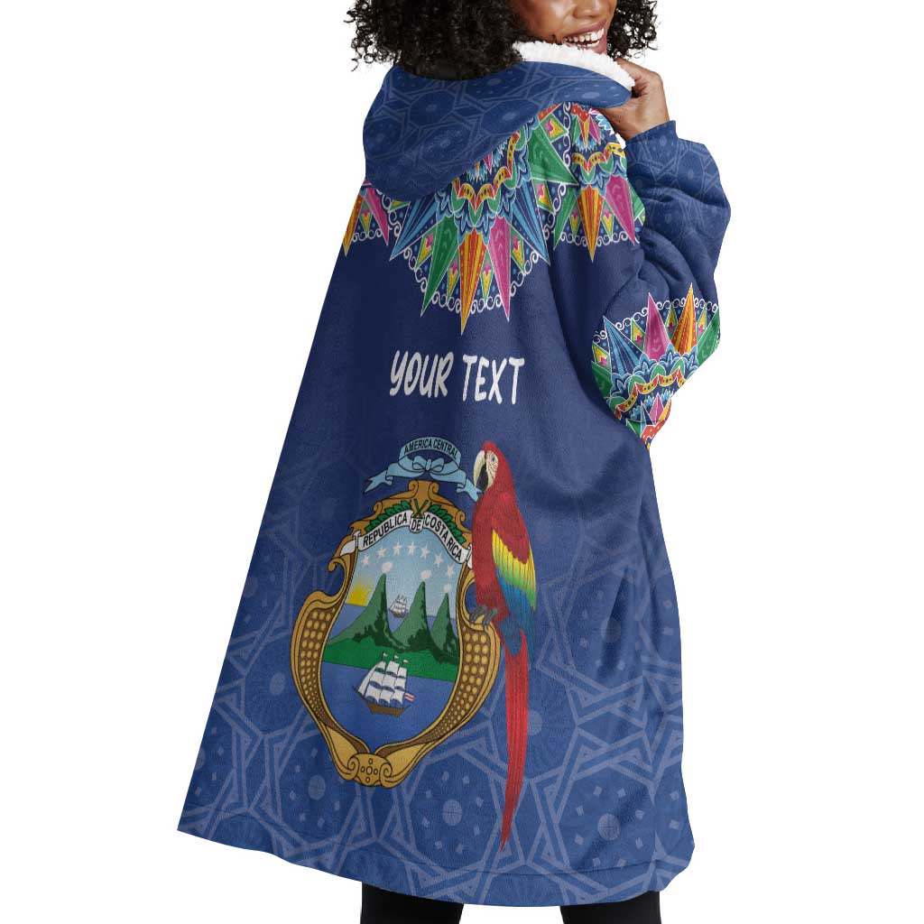 Pura Vida Costa Rica Personalized Wearable Blanket Hoodie Oxcart Ornate Inspired - African Pride