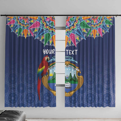 Pura Vida Costa Rica Personalized Window Curtain Oxcart Ornate Inspired - African Pride