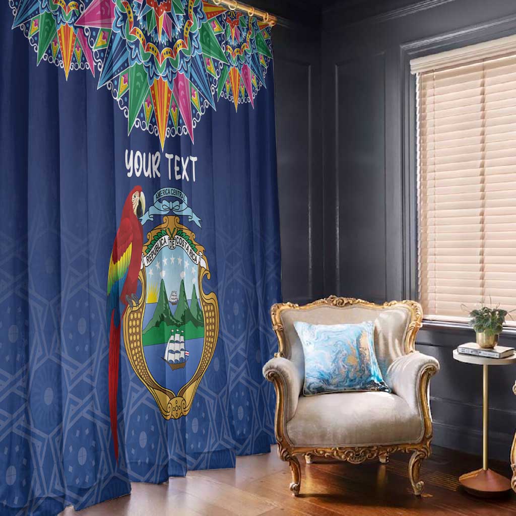 Pura Vida Costa Rica Personalized Window Curtain Oxcart Ornate Inspired - African Pride