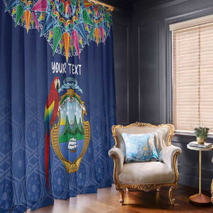 Pura Vida Costa Rica Personalized Window Curtain Oxcart Ornate Inspired - African Pride