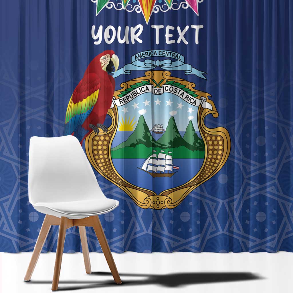 Pura Vida Costa Rica Personalized Window Curtain Oxcart Ornate Inspired - African Pride