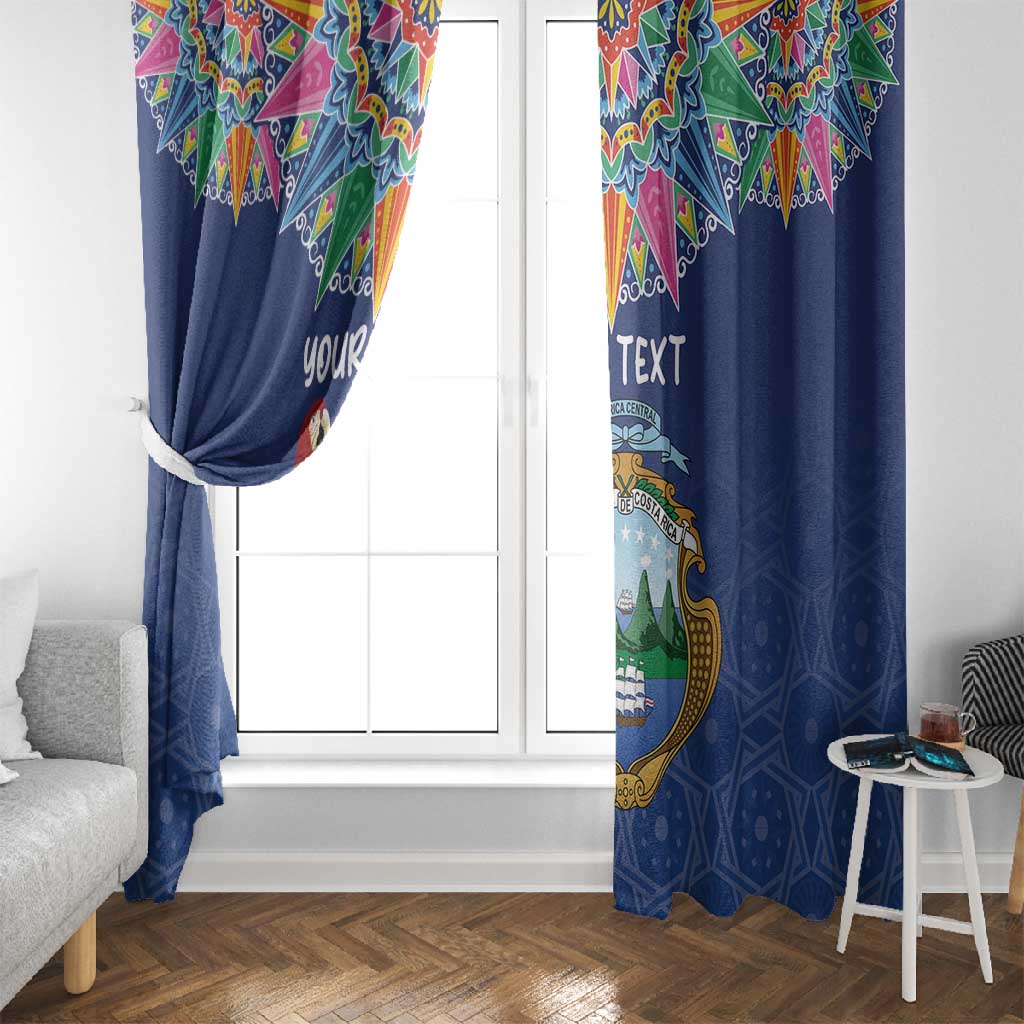 Pura Vida Costa Rica Personalized Window Curtain Oxcart Ornate Inspired - African Pride