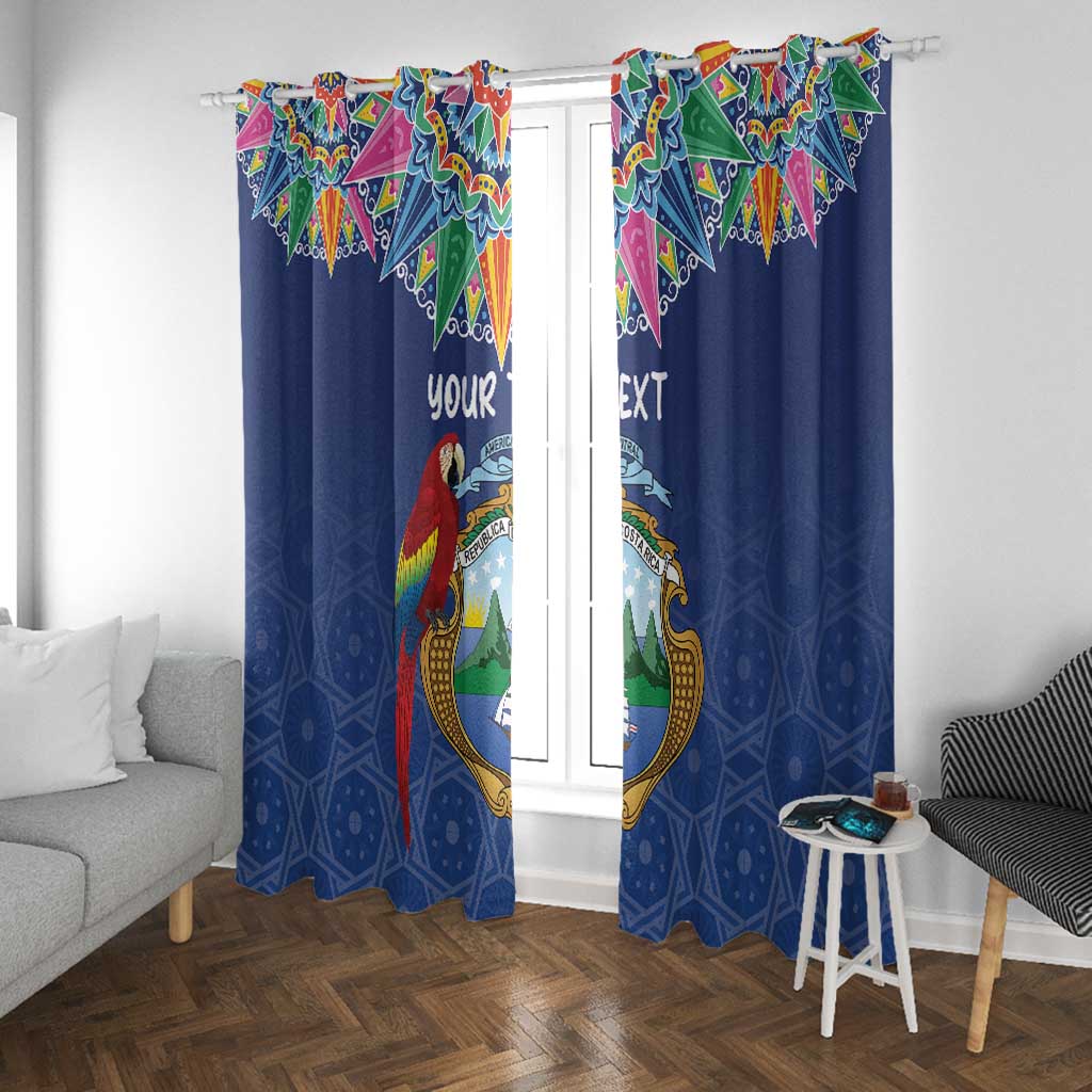 Pura Vida Costa Rica Personalized Window Curtain Oxcart Ornate Inspired - African Pride