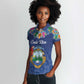 Pura Vida Costa Rica Personalized Women Polo Shirt Oxcart Ornate Inspired - African Pride