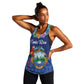Pura Vida Costa Rica Personalized Women Racerback Tank Oxcart Ornate Inspired - African Pride