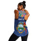 Pura Vida Costa Rica Personalized Women Racerback Tank Oxcart Ornate Inspired - African Pride