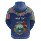 Pura Vida Costa Rica Personalized Zip Hoodie Oxcart Ornate Inspired - African Pride