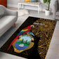 Pura Vida Costa Rica Personalized Area Rug Oxcart Ornate Inspired Gold Pattern - African Pride