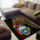 Pura Vida Costa Rica Personalized Area Rug Oxcart Ornate Inspired Gold Pattern - African Pride