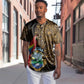 Pura Vida Costa Rica Personalized Baseball Jersey Oxcart Ornate Inspired Gold Pattern - African Pride