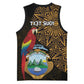 Pura Vida Costa Rica Personalized Basketball Jersey Oxcart Ornate Inspired Gold Pattern - African Pride