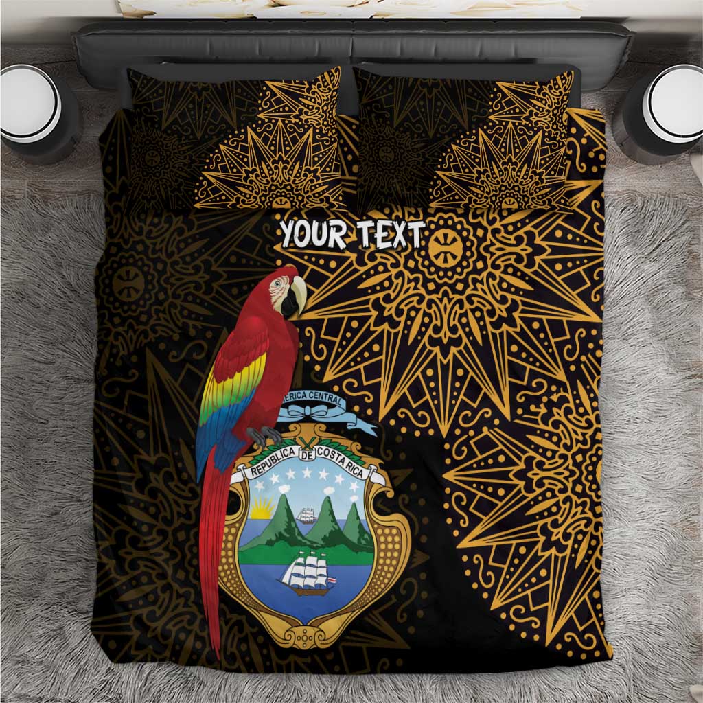Pura Vida Costa Rica Personalized Bedding Set Oxcart Ornate Inspired Gold Pattern - African Pride