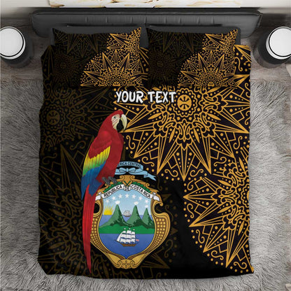 Pura Vida Costa Rica Personalized Bedding Set Oxcart Ornate Inspired Gold Pattern - African Pride
