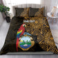 Pura Vida Costa Rica Personalized Bedding Set Oxcart Ornate Inspired Gold Pattern - African Pride