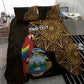 Pura Vida Costa Rica Personalized Bedding Set Oxcart Ornate Inspired Gold Pattern - African Pride