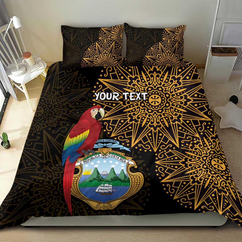 Pura Vida Costa Rica Personalized Bedding Set Oxcart Ornate Inspired Gold Pattern - African Pride