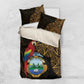 Pura Vida Costa Rica Personalized Bedding Set Oxcart Ornate Inspired Gold Pattern - African Pride