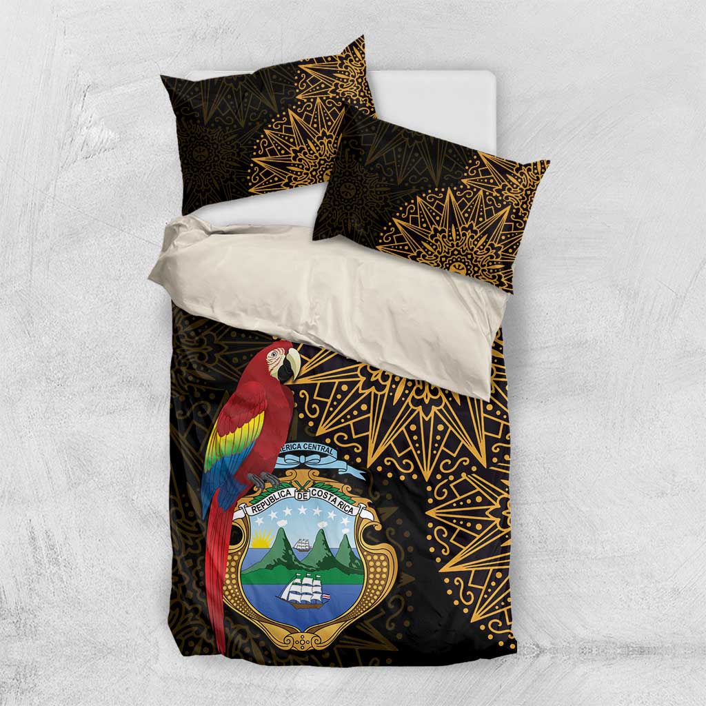Pura Vida Costa Rica Personalized Bedding Set Oxcart Ornate Inspired Gold Pattern - African Pride