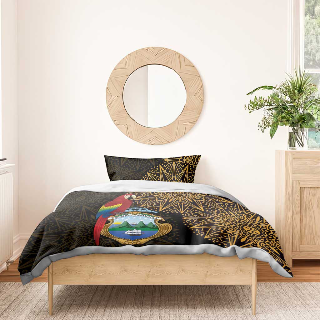 Pura Vida Costa Rica Personalized Bedding Set Oxcart Ornate Inspired Gold Pattern - African Pride
