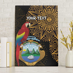 Pura Vida Costa Rica Personalized Canvas Wall Art Oxcart Ornate Inspired Gold Pattern - African Pride