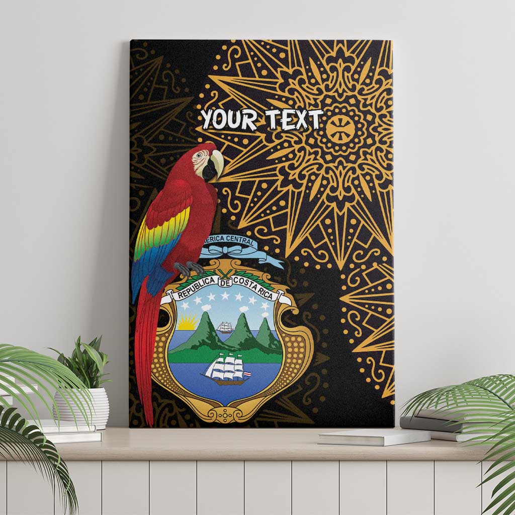 Pura Vida Costa Rica Personalized Canvas Wall Art Oxcart Ornate Inspired Gold Pattern - African Pride
