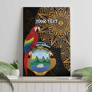 Pura Vida Costa Rica Personalized Canvas Wall Art Oxcart Ornate Inspired Gold Pattern - African Pride