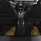Pura Vida Costa Rica Personalized Car Mats Oxcart Ornate Inspired Gold Pattern - African Pride