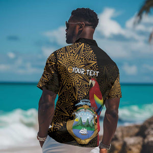 Pura Vida Costa Rica Personalized Hawaiian Shirt Oxcart Ornate Inspired Gold Pattern - African Pride