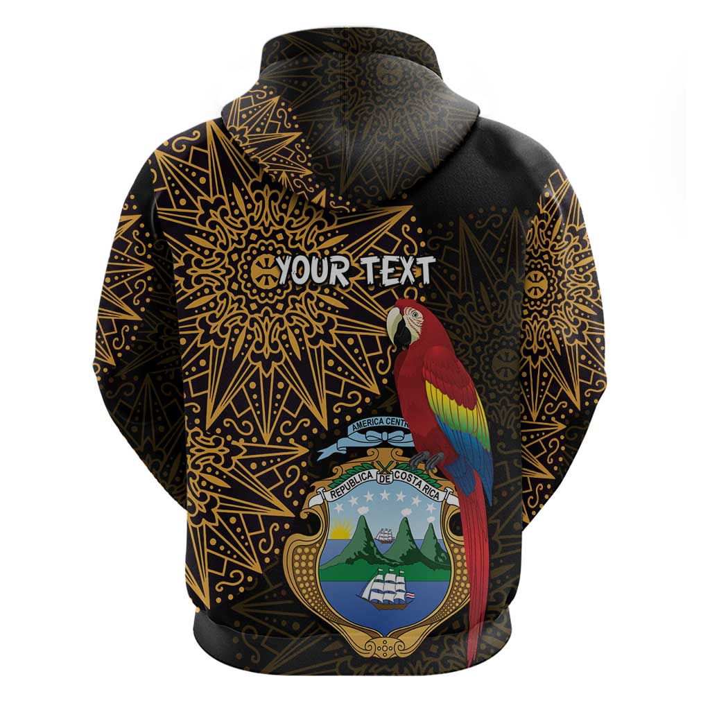 Pura Vida Costa Rica Personalized Hoodie Oxcart Ornate Inspired Gold Pattern - African Pride