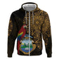 Pura Vida Costa Rica Personalized Hoodie Oxcart Ornate Inspired Gold Pattern - African Pride