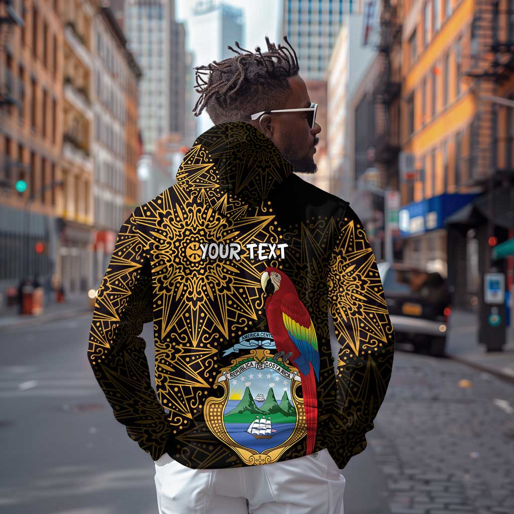 Pura Vida Costa Rica Personalized Hoodie Oxcart Ornate Inspired Gold Pattern - African Pride