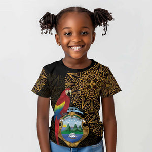 Pura Vida Costa Rica Personalized Kid T shirt Oxcart Ornate Inspired Gold Pattern - African Pride