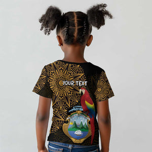 Pura Vida Costa Rica Personalized Kid T shirt Oxcart Ornate Inspired Gold Pattern - African Pride