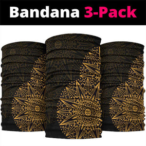 Pura Vida Costa Rica Neck Gaiter Oxcart Ornate Inspired Gold Pattern - African Pride