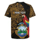 Pura Vida Costa Rica Personalized Rugby Jersey Oxcart Ornate Inspired Gold Pattern - African Pride