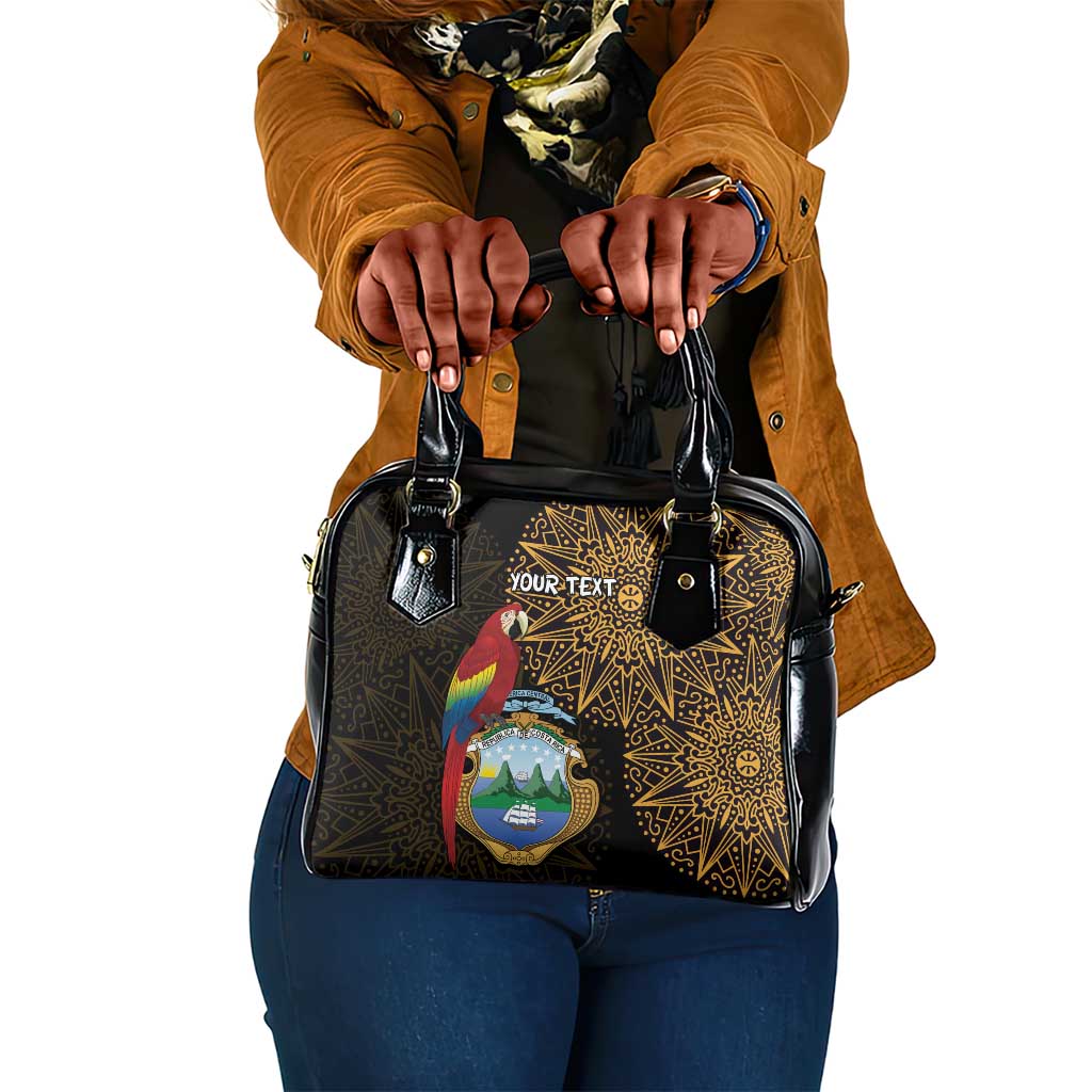 Pura Vida Costa Rica Personalized Shoulder Handbag Oxcart Ornate Inspired Gold Pattern - African Pride