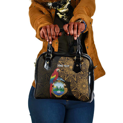 Pura Vida Costa Rica Personalized Shoulder Handbag Oxcart Ornate Inspired Gold Pattern - African Pride