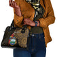 Pura Vida Costa Rica Personalized Shoulder Handbag Oxcart Ornate Inspired Gold Pattern - African Pride