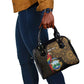 Pura Vida Costa Rica Personalized Shoulder Handbag Oxcart Ornate Inspired Gold Pattern - African Pride